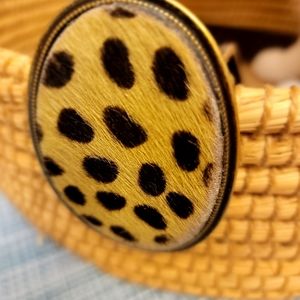 BELT SHACK Leather Belt, MEDIUM, Brown,